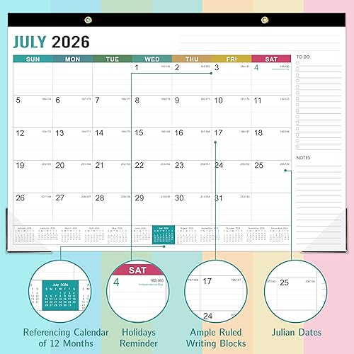 Miniatura 3 de Calendario de escritorio 2026  Calendario de escritorio 2026, enero 2026  diciembre 2026, 12 blocs mensuales de escritoriocalendario de pared 2026,
