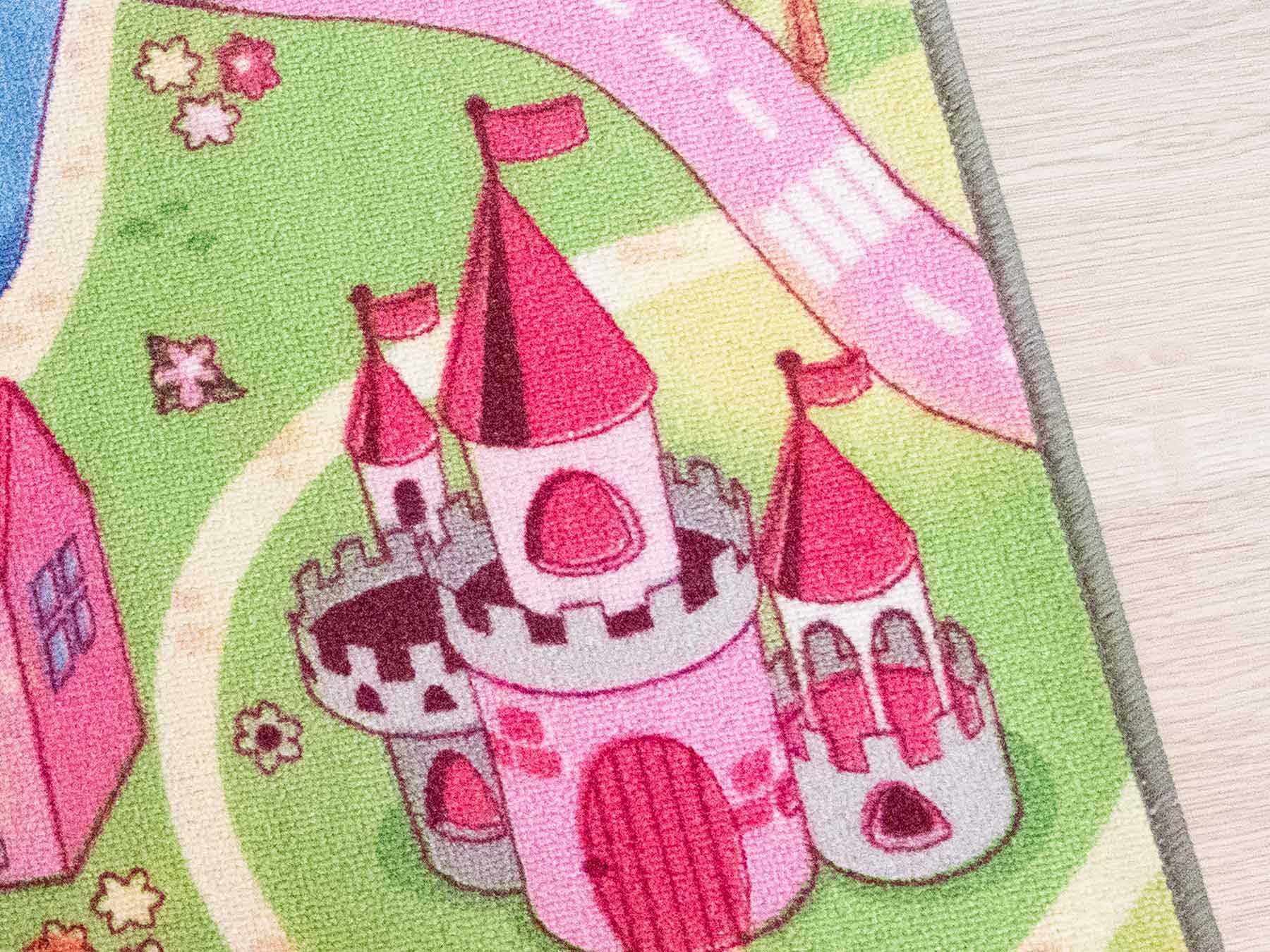 Primaflor Interaktiver Kinderteppich - 160 x 200 cm, Sweet City, Made in Europe mit Straßenmotiv, Hochwertiger Straßen-Teppich für Kinderzimmer, für Jungen & Mädchen