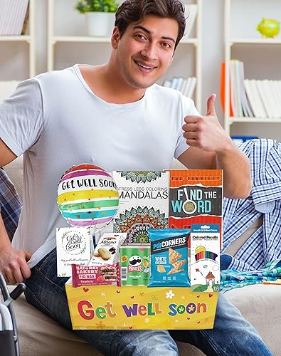 Miniatura 4 de Cesta de regalo Get Well, paquete para adultos o niños, hombres, mujeres, niños o niñas, paquete de cuidado, siéntete mejor pronto para el hogar u