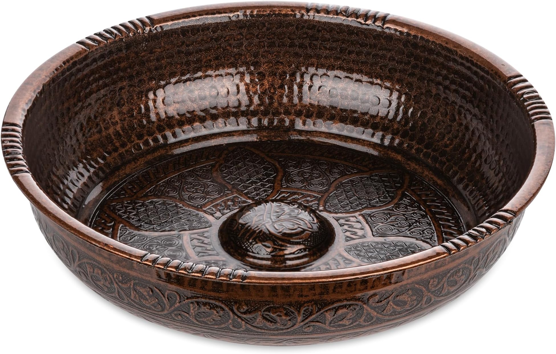 GoCraft Pure Copper Decorative Bowl Hammered Finish Pure Copper Bowl for Nuts