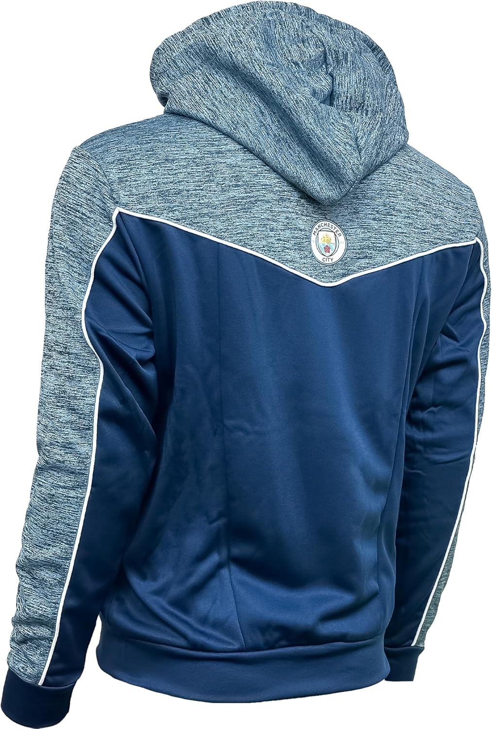 Icon Sports Officially Licensed Manchester City Hoodie, Boys Full Zip Hooded Blue Soccer Jacket - Image 4