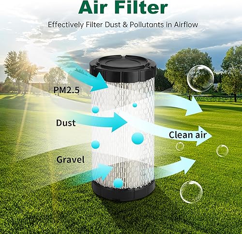 Miniatura 5 de 10L0L Kit de afinación para carrito de golf EZGO RXV 2008 en adelante y EZGO TXT 2010 en adelante con motor Kawasaki de 4 ciclos, filtro de aire