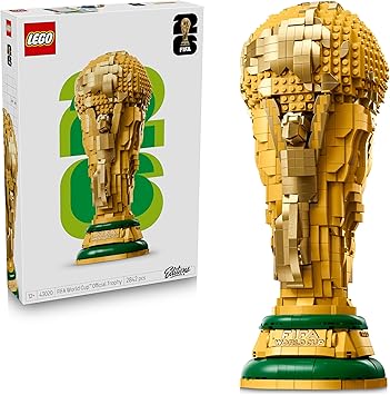 LEGO Editions FIFA World Cup Official Trophy Toy - 3D DIY Model Kit w/a Collectible Minifigure - Father's Day Treat - Football Gift for 12+ Year Old Boys, Girls & Adult Sports Fans - 43020