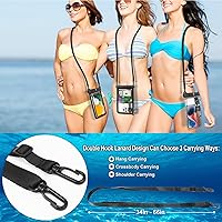 Vista 6 de Funda impermeable doble espacio para Samsung Galaxy S25 S24 S23 S22 S21 S20 FE A03S A13 A14 Note 20 Ultra Note 10 Plus, bolsa seca grande de 8.5