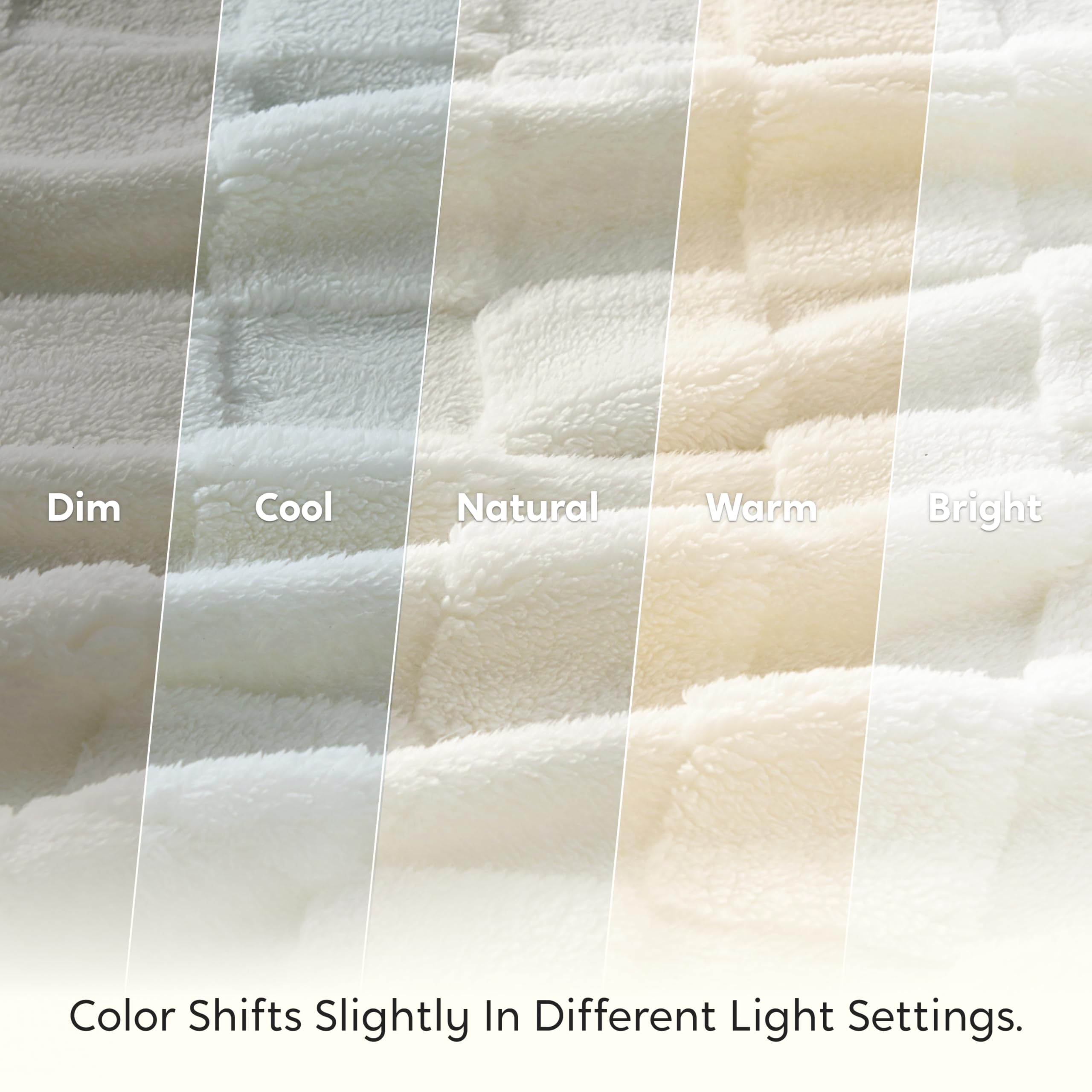Joiedomi Couverture Polaire Blanche à Carreaux Twin 152 x 203 cm, Douce et Chaude en Flanelle, idéale pour lit, idée Cadeau pour Femmes, Mamans et Filles