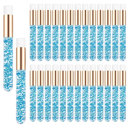 MyAoKuE-UP Crystal Lash Shampoo - Cepillo de limpieza de pestañas, cepillos de maquillaje suaves para limpieza de extensiones de pestañas, cepillo