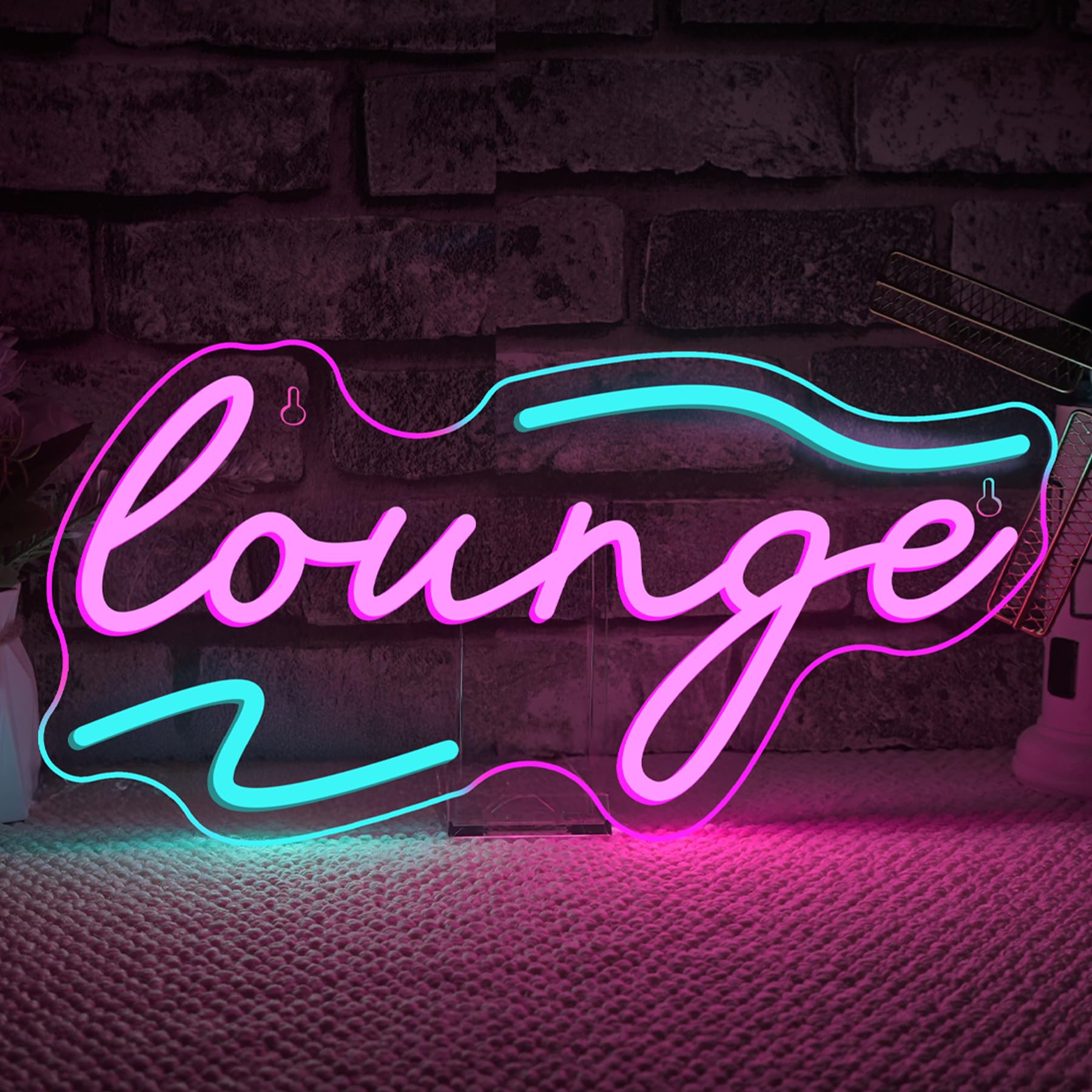 VYXIN Lounge Neon Light Sign Lounge Neon Sign Led Signs Suitable For Decorating Places Such As Rest Area,Beauty Salon,Spa,by the Pool,Bistro,Coffee Bar