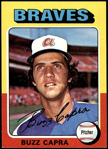 1975 Topps # 105 Buzz Capra Atlanta Braves (Baseball Card) EXMT+ Braves