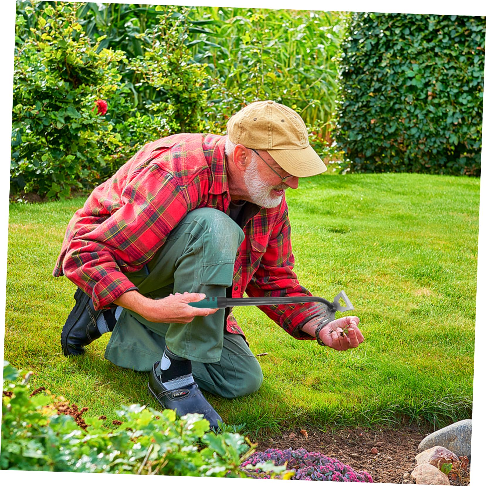 Toddmomy 4stücke Gartenwerkzeug Robuste Gartenhacke Für Effektives Jäten Ergonomischer Handgriff Für Unkrautentfernung Und Pflanzenpflege