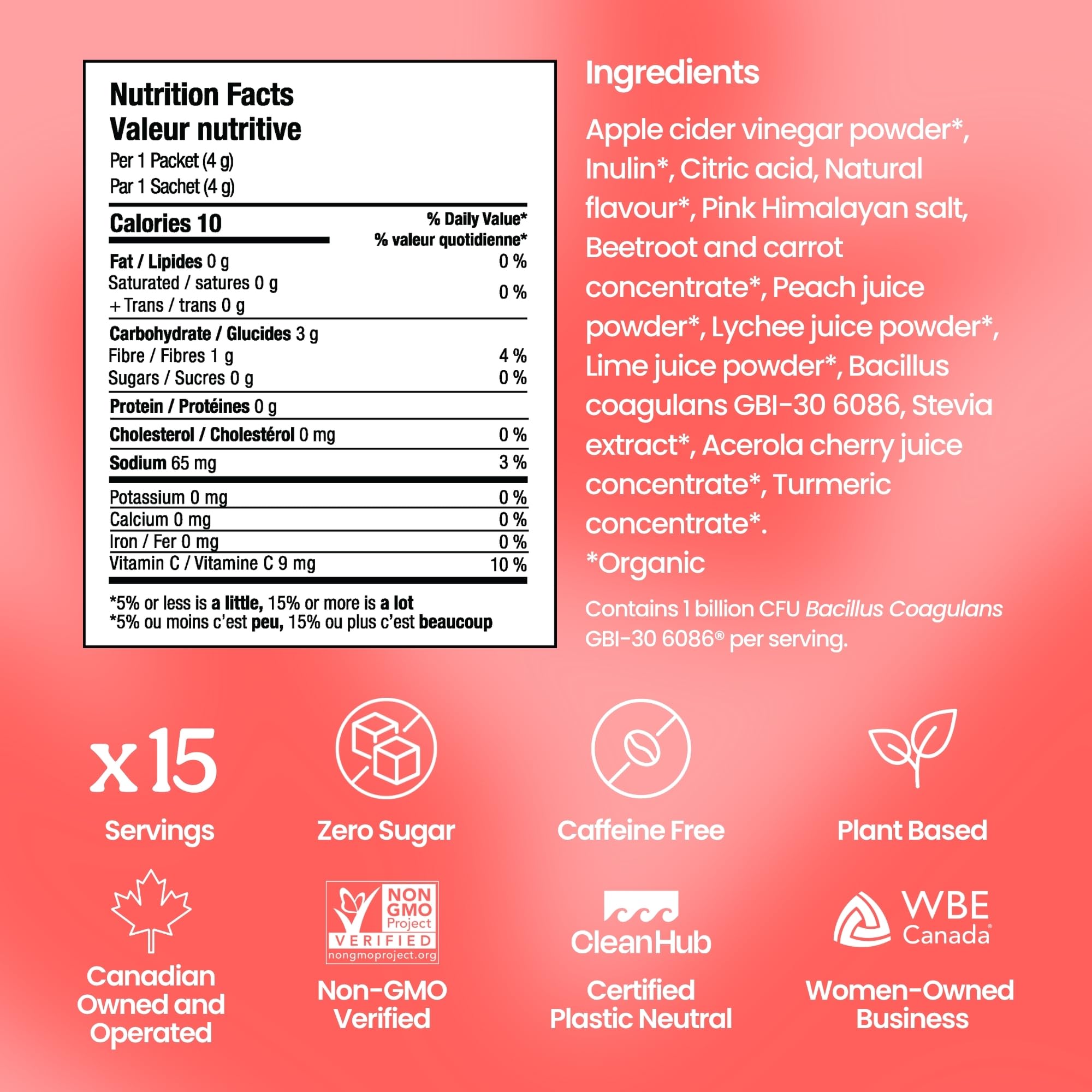 NEW Blume SuperBelly Gut Health + Hydration, Daily Sugar Free Probiotics, Inulin Fiber, and Hydrating Minerals Powder Packets for Digestion Support - Peach Lychee, 15 Sticks - 3