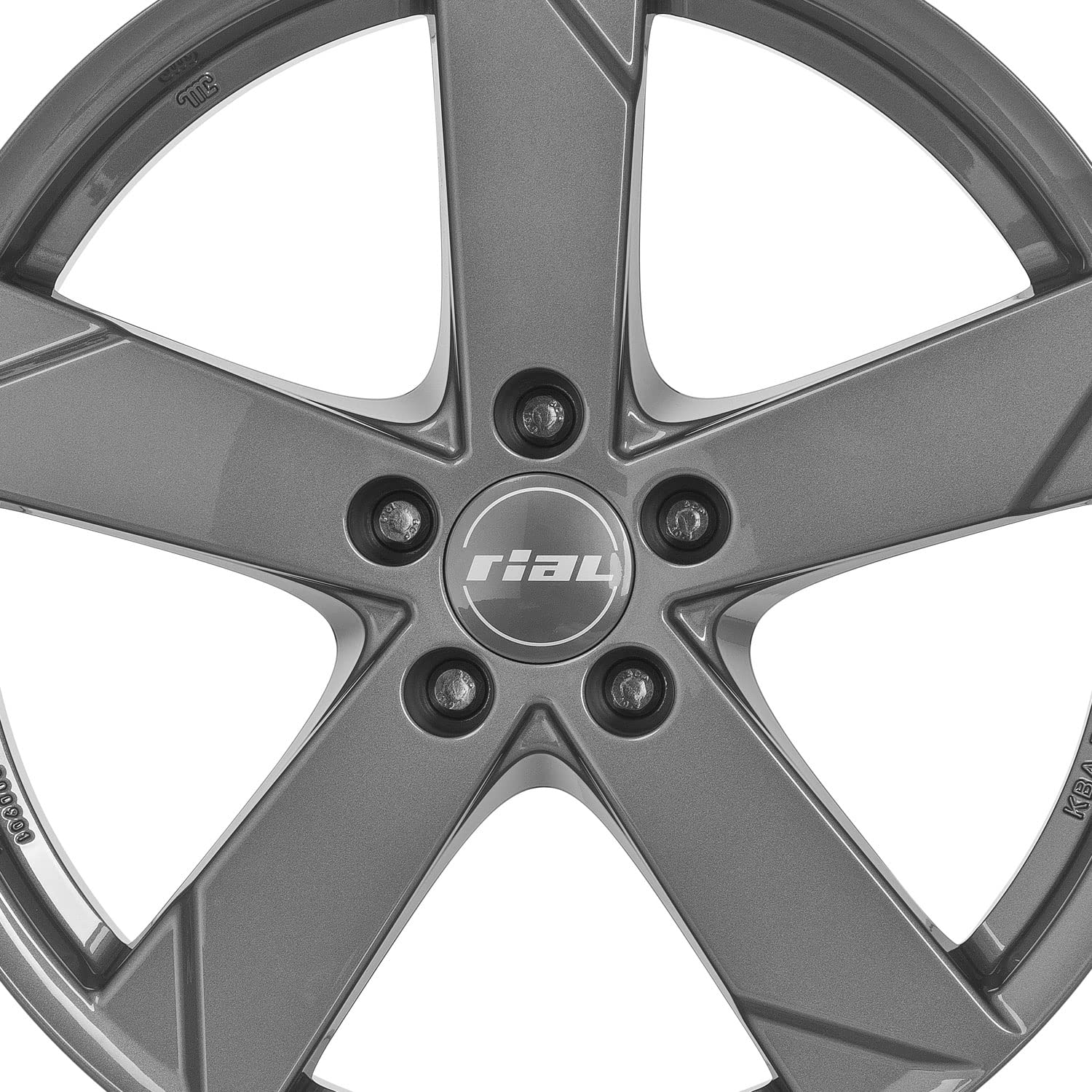 4x Cerchi Rial Kodiak 6.5Jx16 ET42 5x112 graphit compatibile con SKODA Karoq Karoq Scout Octavia Octavia Scout Superb Yeti