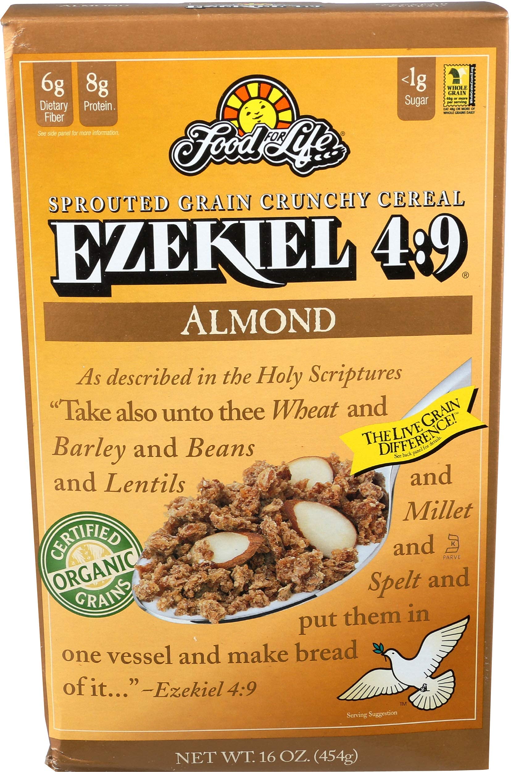 Food For Life Ezekiel 4:9 Organic Sprouted Grain Cereal - Almond - 16 oz