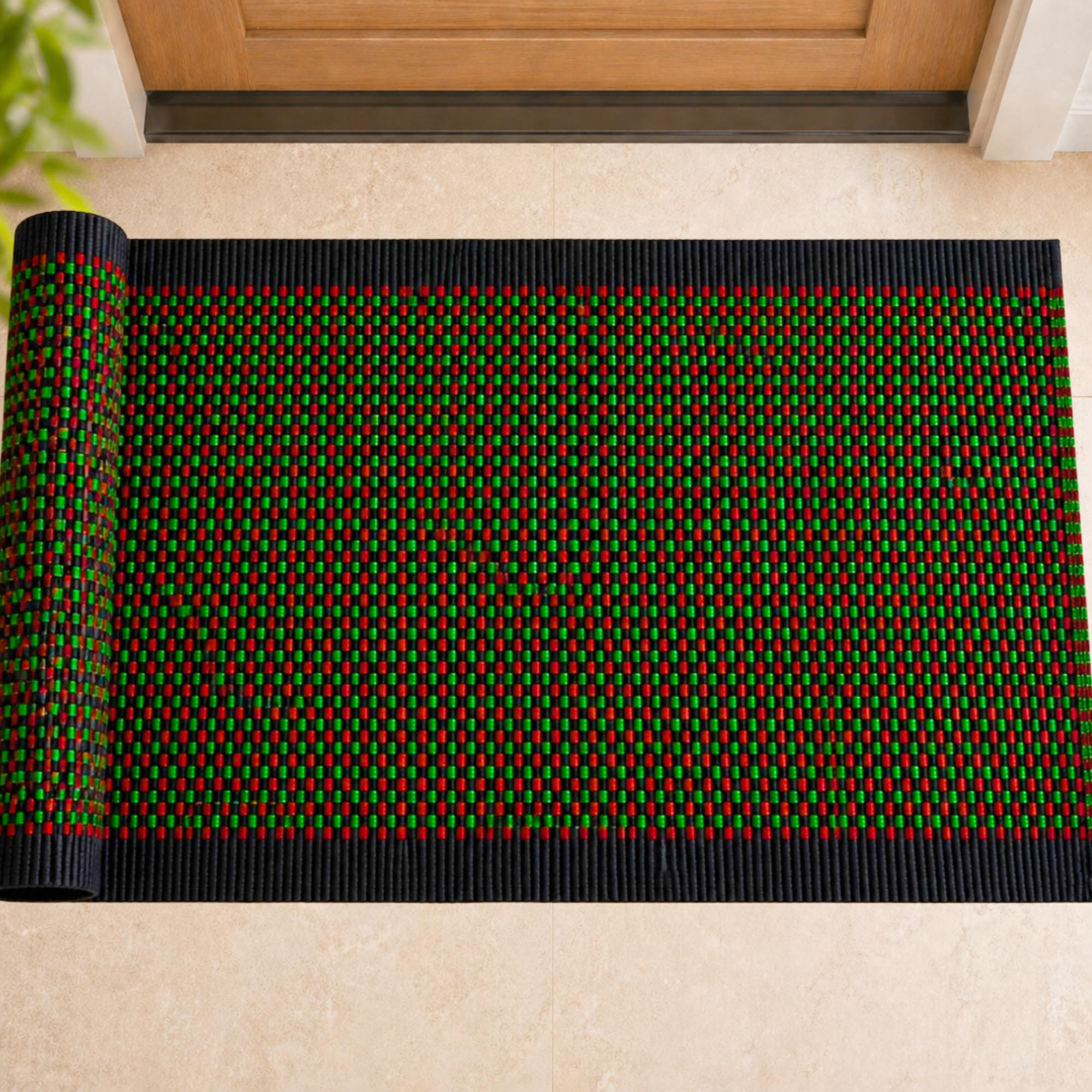 Door Mat 2X3 ft, Cotton Blend Kitchen Mats, Large Size (90 x 60 cm) Door Mate, Super Absorbent Quick Dry Bath Mat | Soft Cotton Door Mat for Entrance, Bathroom, Indoor & Outdoor (Design 6)-picture-16