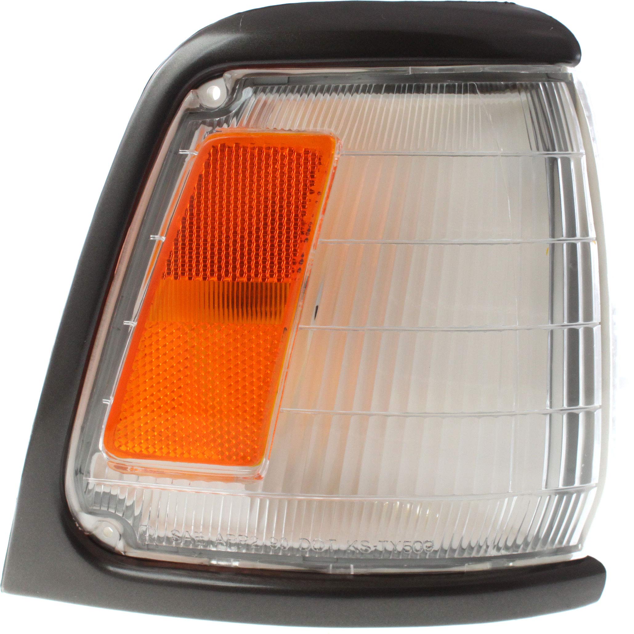 Evan Fischer Corner Light Set Compatible with 1989-1991 Toyota Pickup, 2WD With bulb With gray trim TO2521123, TO2520121