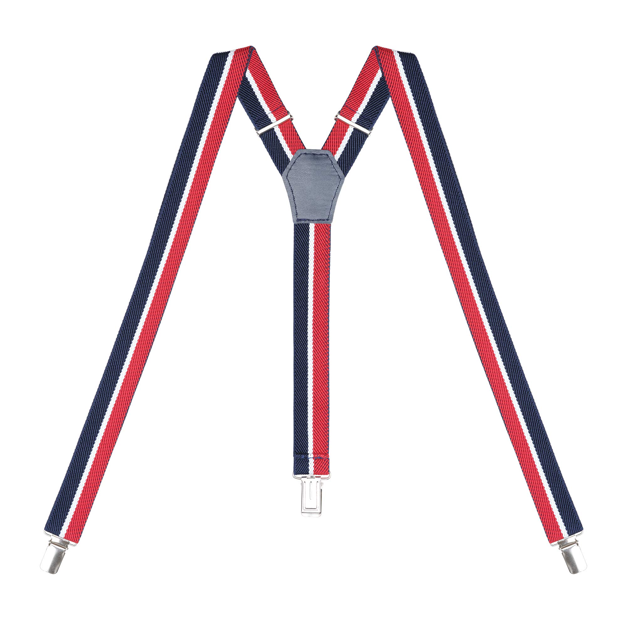 Womens Suspenders – Y Back Style – 1" Width - Comfortably Adjustable Elastic Straps and Metal Clips