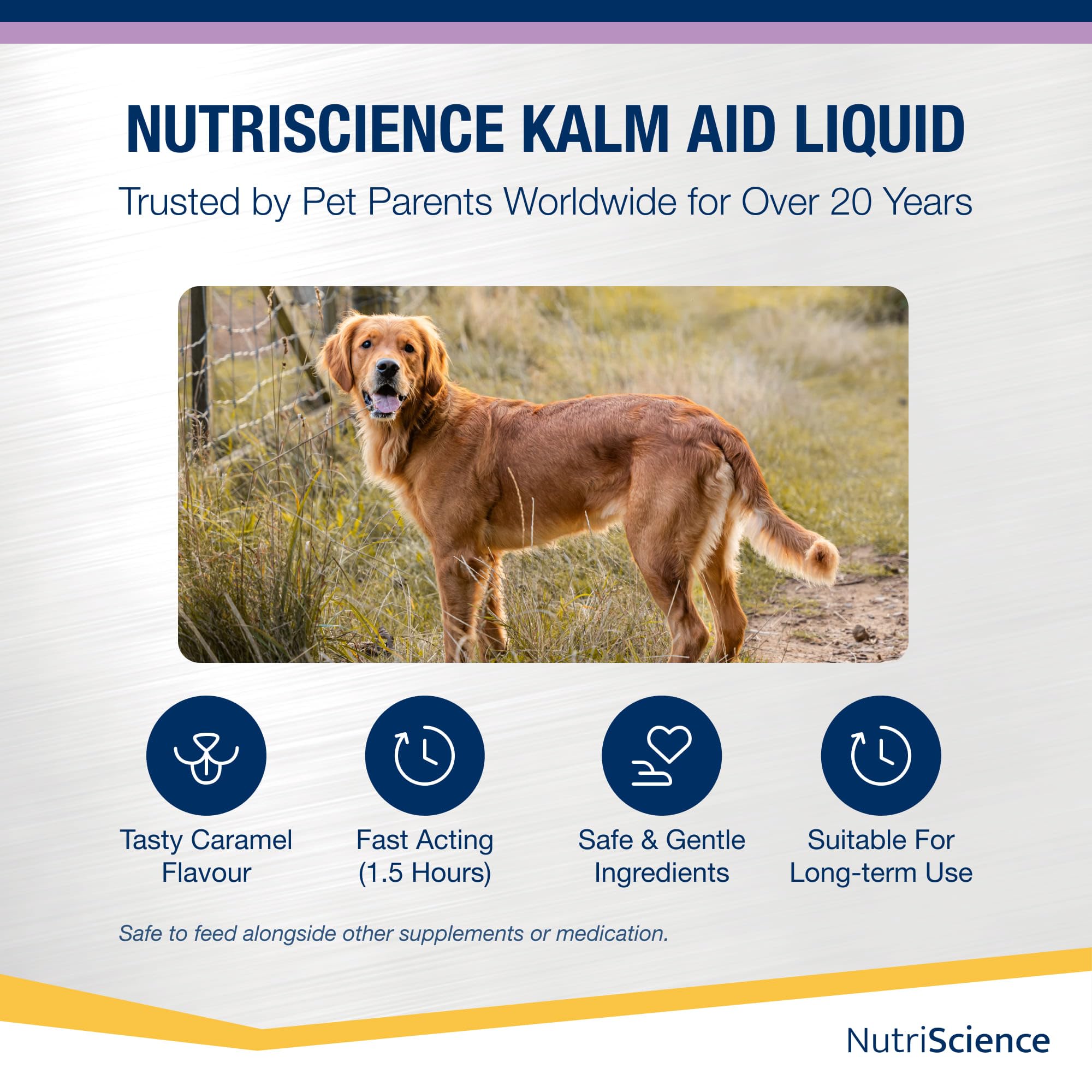 NutriScience KalmAid płynny suplement 250 ml dla psów i kotów