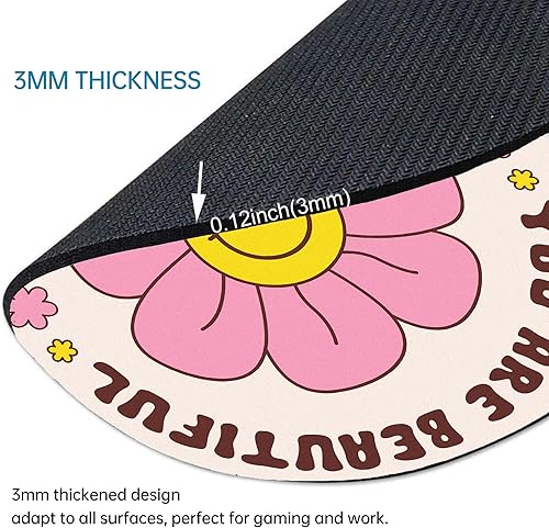 Miniatura 2 de Alfombrilla de mouse floral verde, alfombrilla de mouse cuadrada con plantas botánicas vintage, lindas, lavables, de naturaleza, estética, hierba,