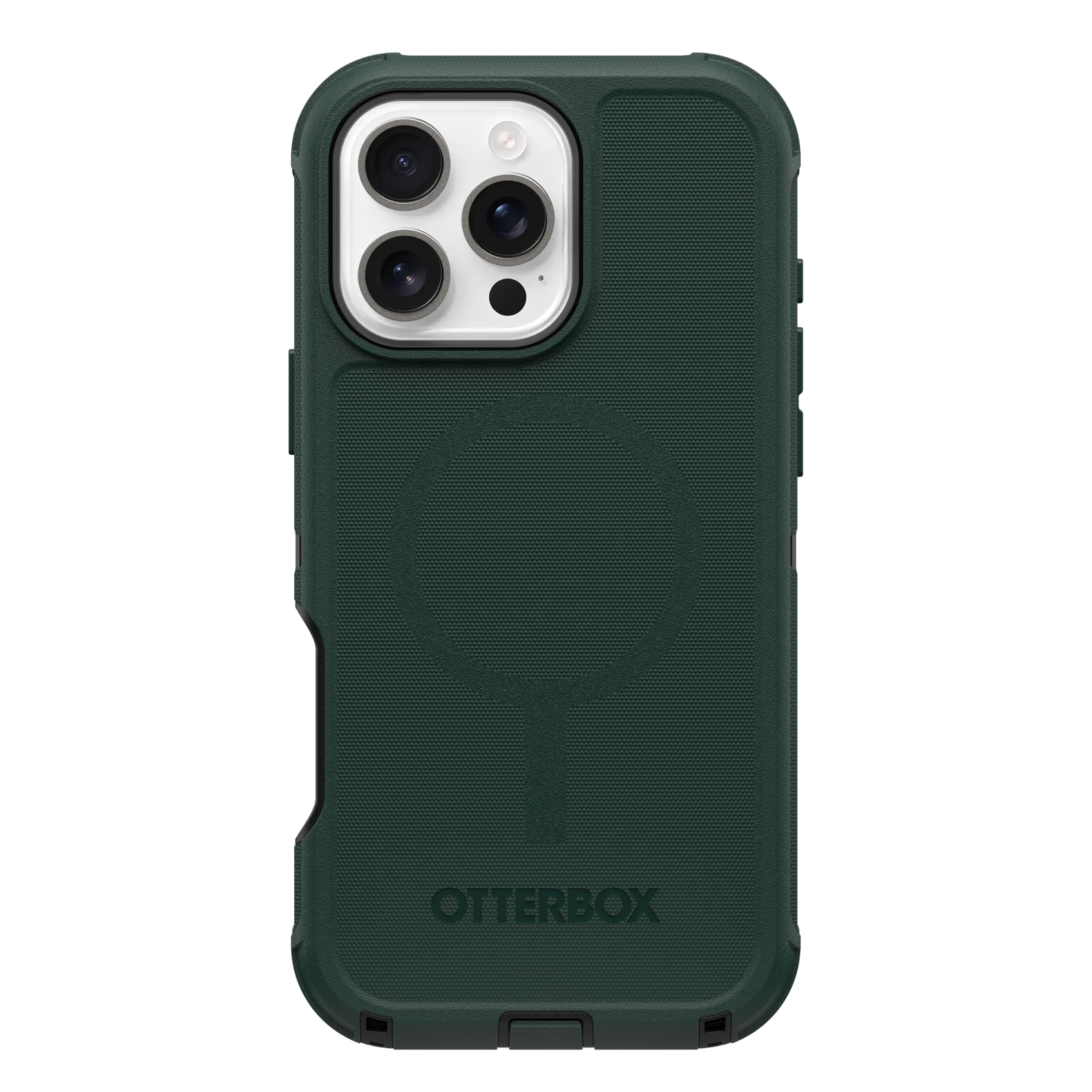 OtterBox Funda MagSafe para iPhone 16 Pro MAX (Solamente) Defender Series, anacardo Ceniza (Negro y Naranja), Solo Funda, imanes Integrados, sin Pantalla, Resistente y Duradera, con protección de