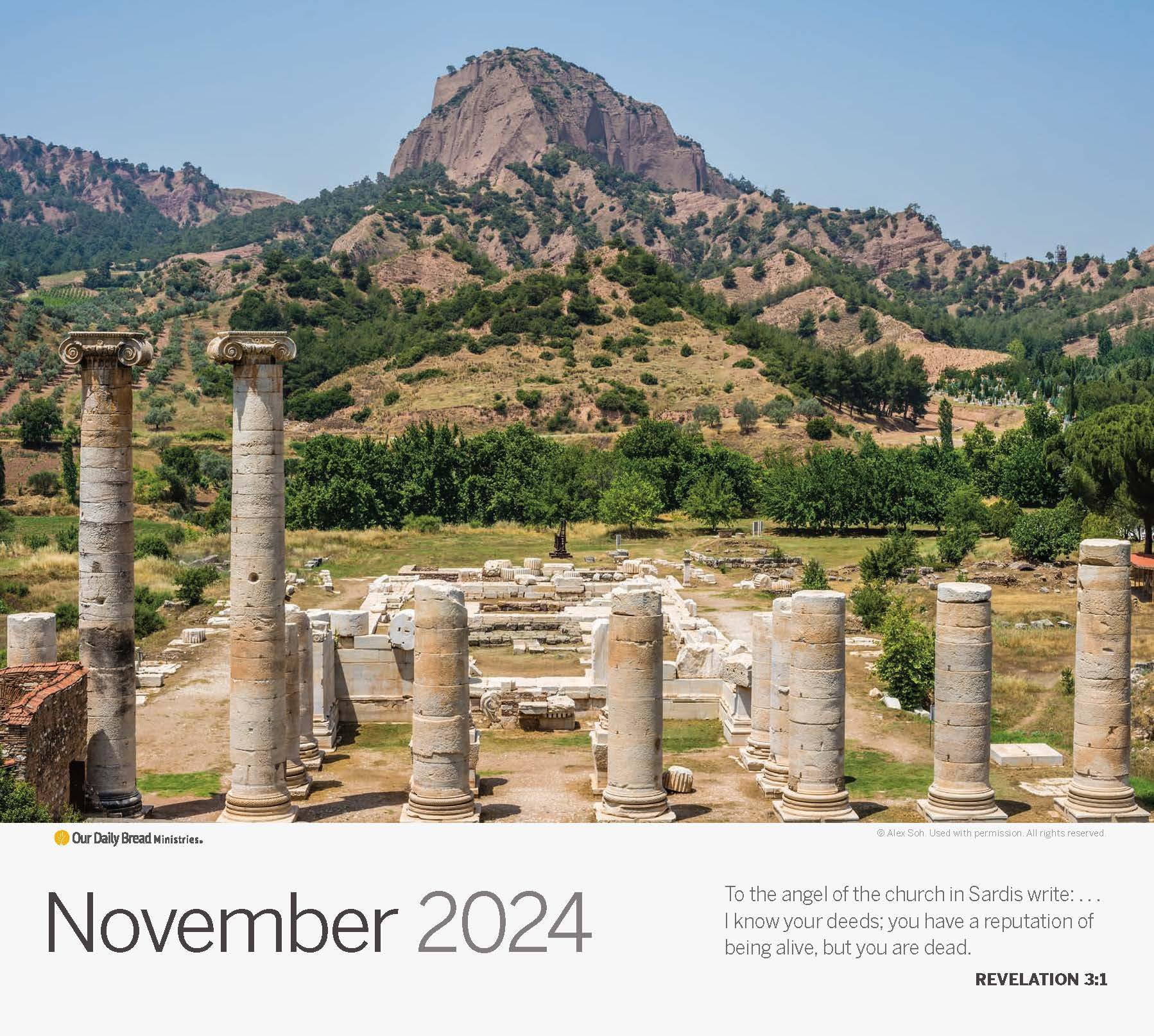 Lands of the Bible Calendario da parete 2024