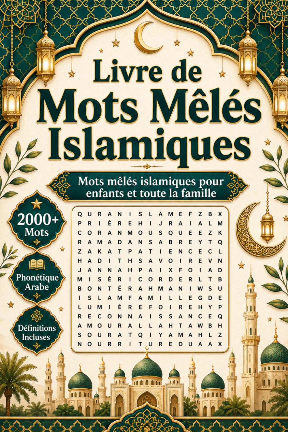 Livre de Mots Mêlés Islamiques: Mots mêlés islamiques pour enfants et toute la famille