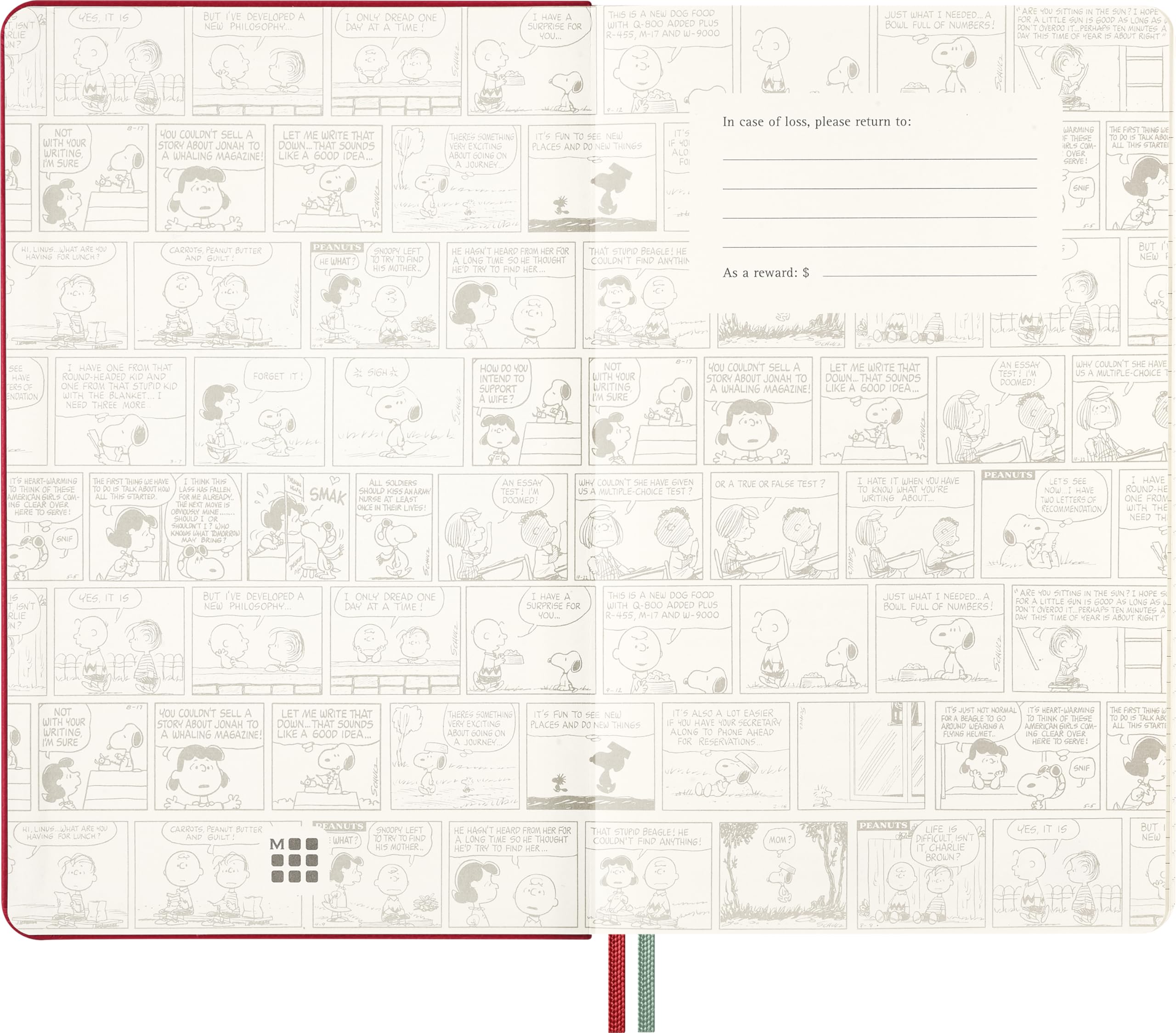 Moleskine Peanuts Sammlerbox limitierte Ausgabe, Notizbuch Hund L/A5, liniert, fester Einband, Cahier L/A5, liniert, weicher Einband, Mäppchen, Sticky Notes