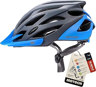 meteor Marven Bicycle Helmet for Men/Women/Children, MTB, Scooter Helmet, Girls’/Boys’ Bicycle Helmet for Downhill, Road Bikes, Mountain Bikes, Inline Skates, BMX