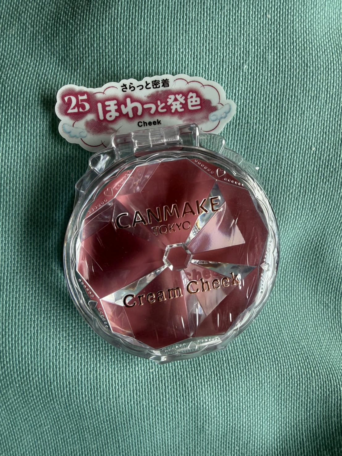 Canmake Cream Cheek 25 Cherry Whip Glossy Blush 0.35oz Japan