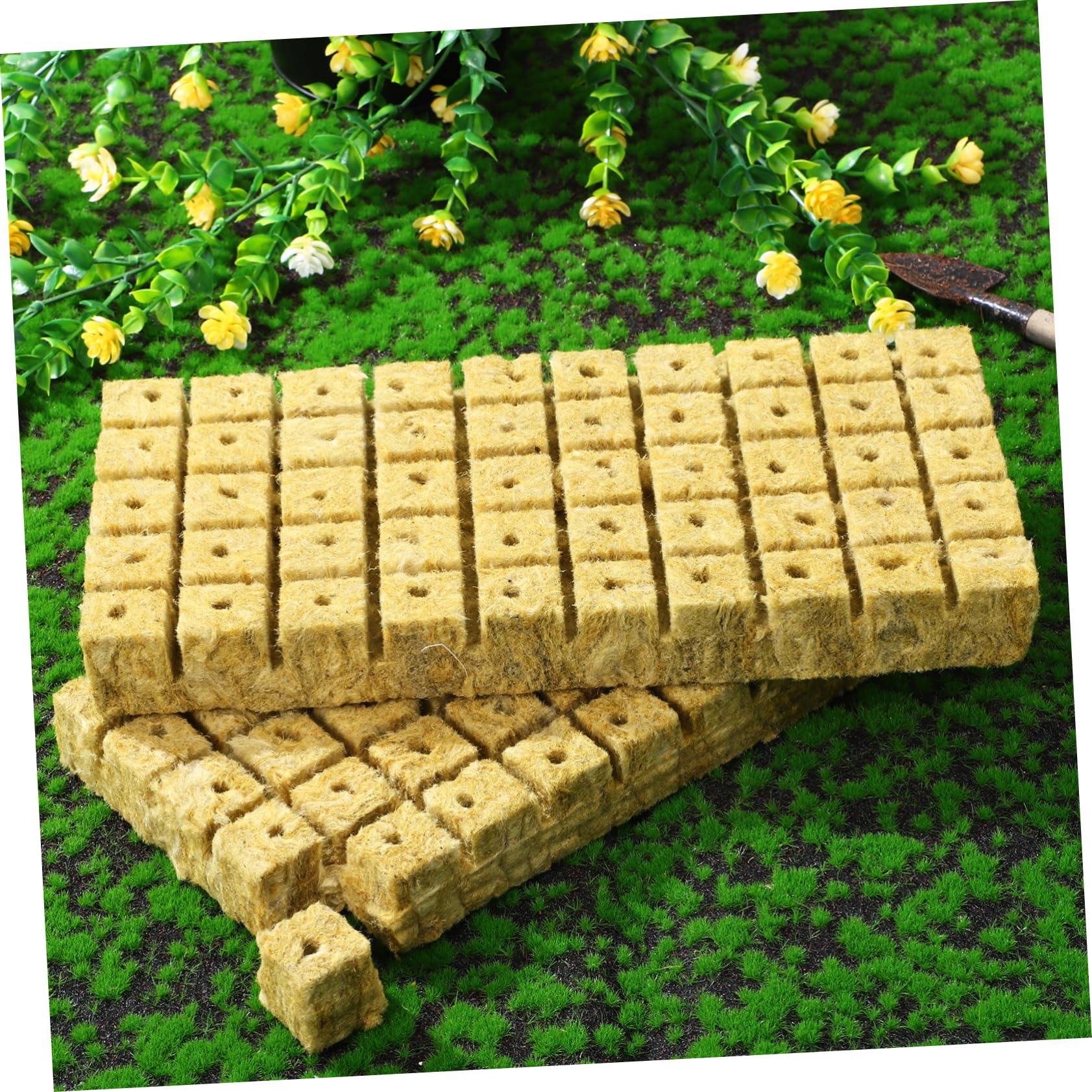 TOYANDONA 3 Ensembles Substrat De Semis Cubes De Culture Hydroponique Terreau pour Plantes D'Intérieur Culture Hors Sol Cubes De Terre De Plantes De 100 pièces * 3
