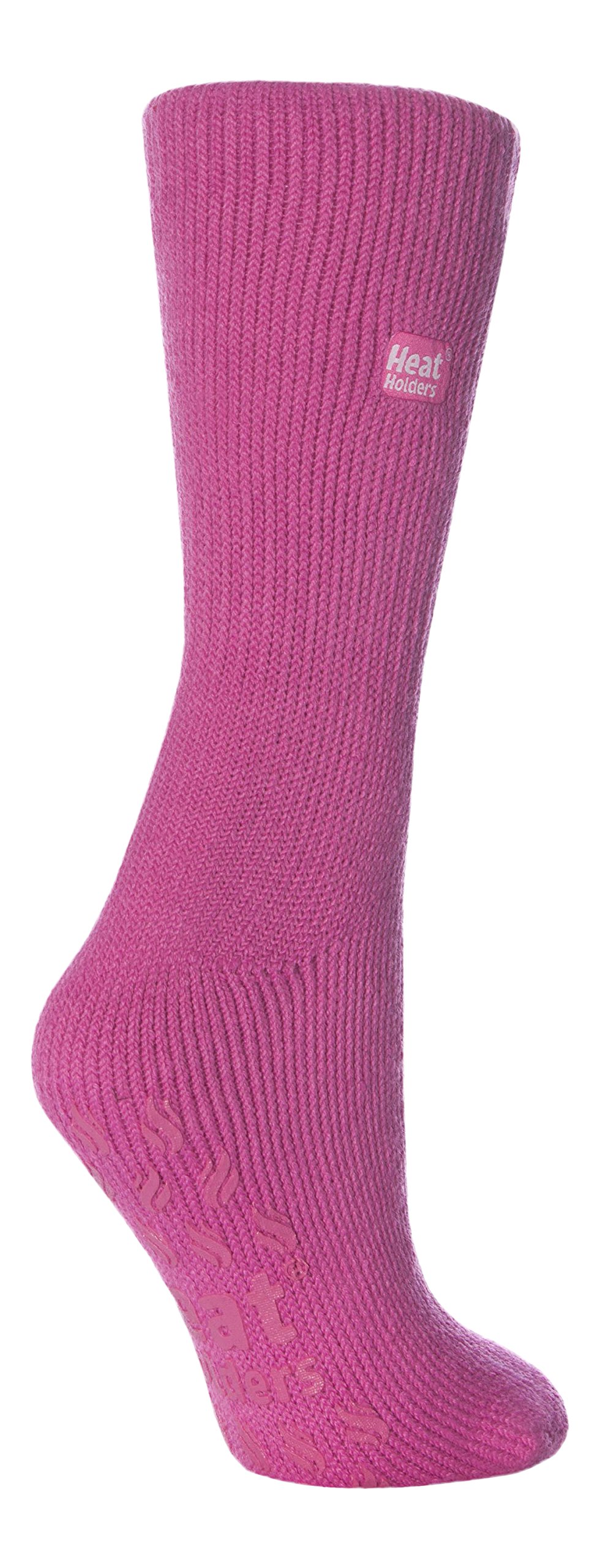 Heat Holders - Ladies Thermal Slipper Socks 4-8 uk, 37-42 eur (Candy Pink)