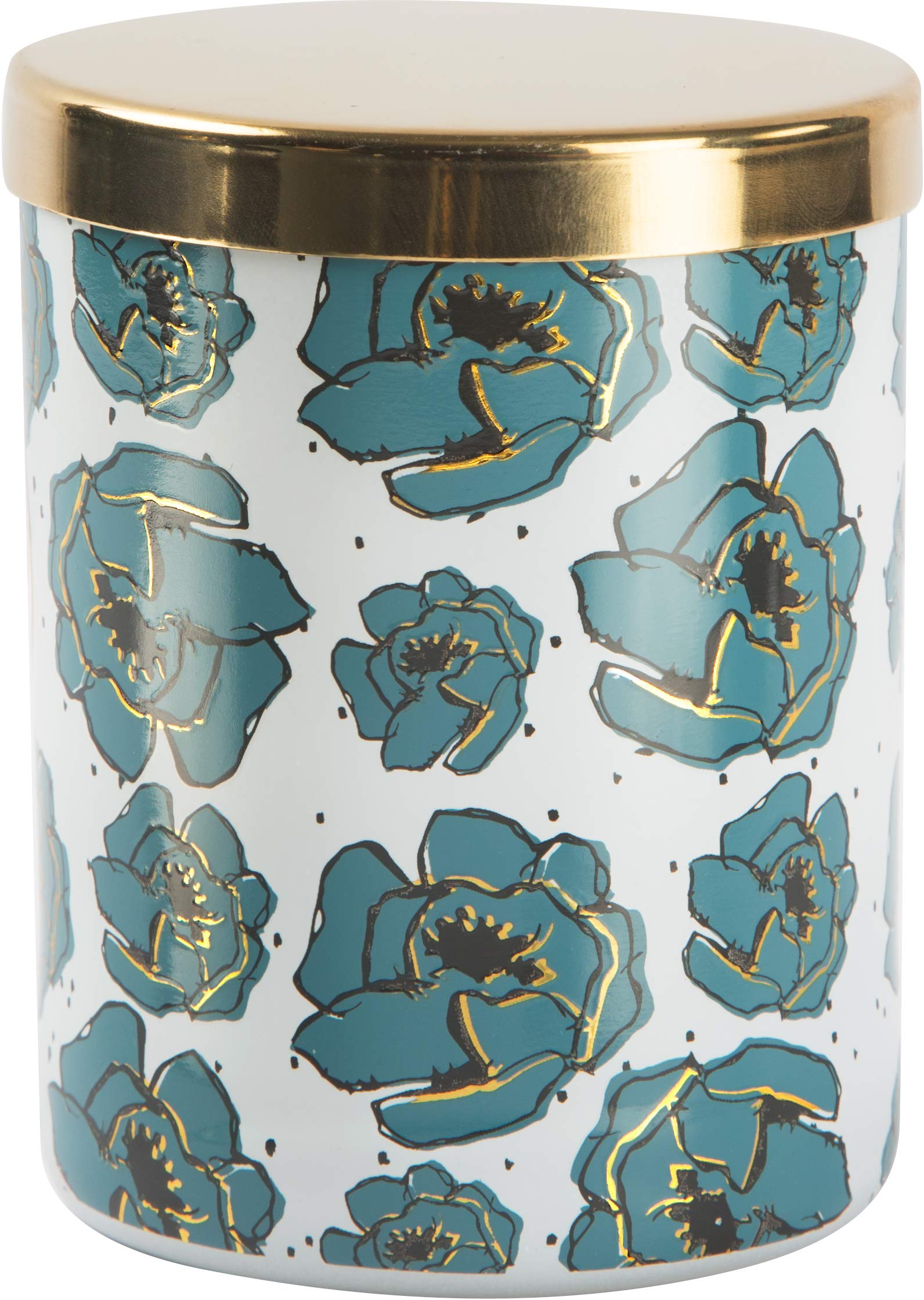 Pavilion Gift Company Duftkerze im Glas, 100% Sojawachs, mit Metalldeckel, Duft Grandma You Mean So Much, 200 ml, Blau