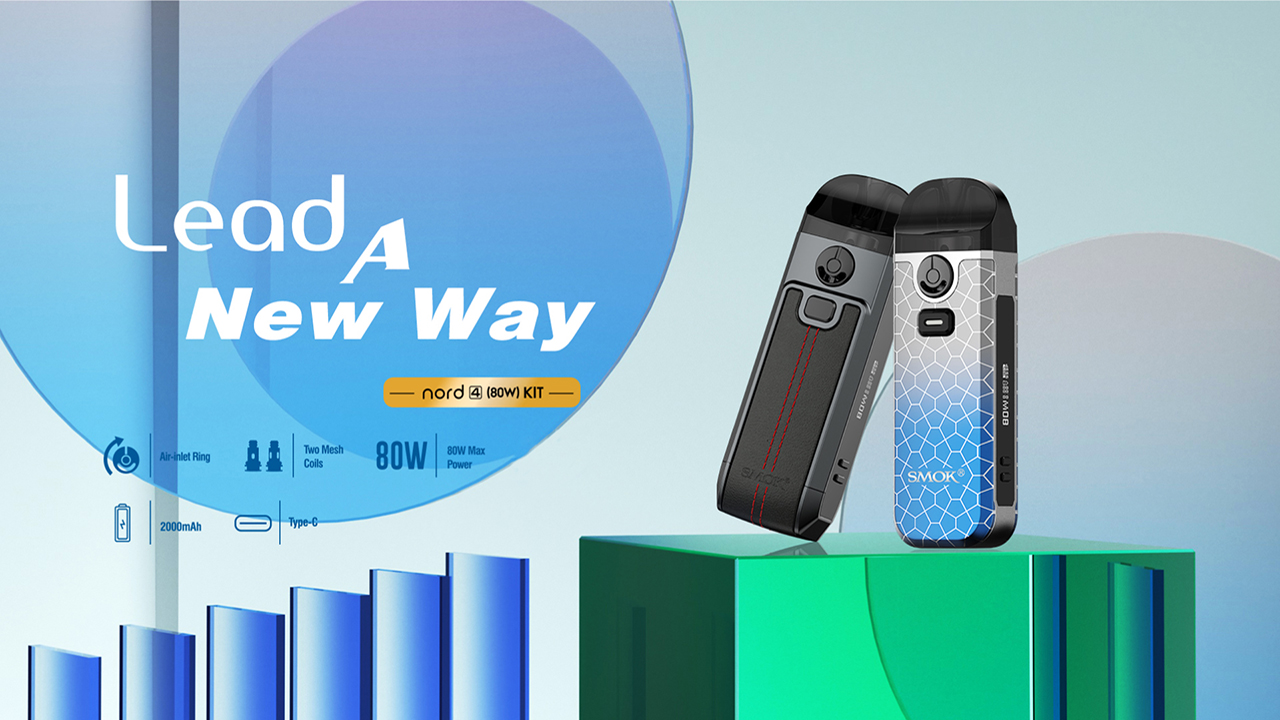 Official SMOK Nord 4 E Cigarette Vape Starter Kit, 80W 2000mAh, 2ml Airflow  Control Vaping, OLED Display, USB Type-C Fast Charging, RPM Mesh 0.4ohm  coil preinstalled, No Nicotine, 7-Color Armor: Amazon.co.uk: Electronics