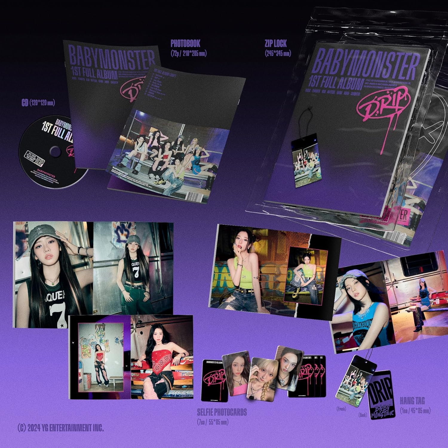BABYMONSTER DRIP 1st Full Album Standard Ver with Tracking (ZIP