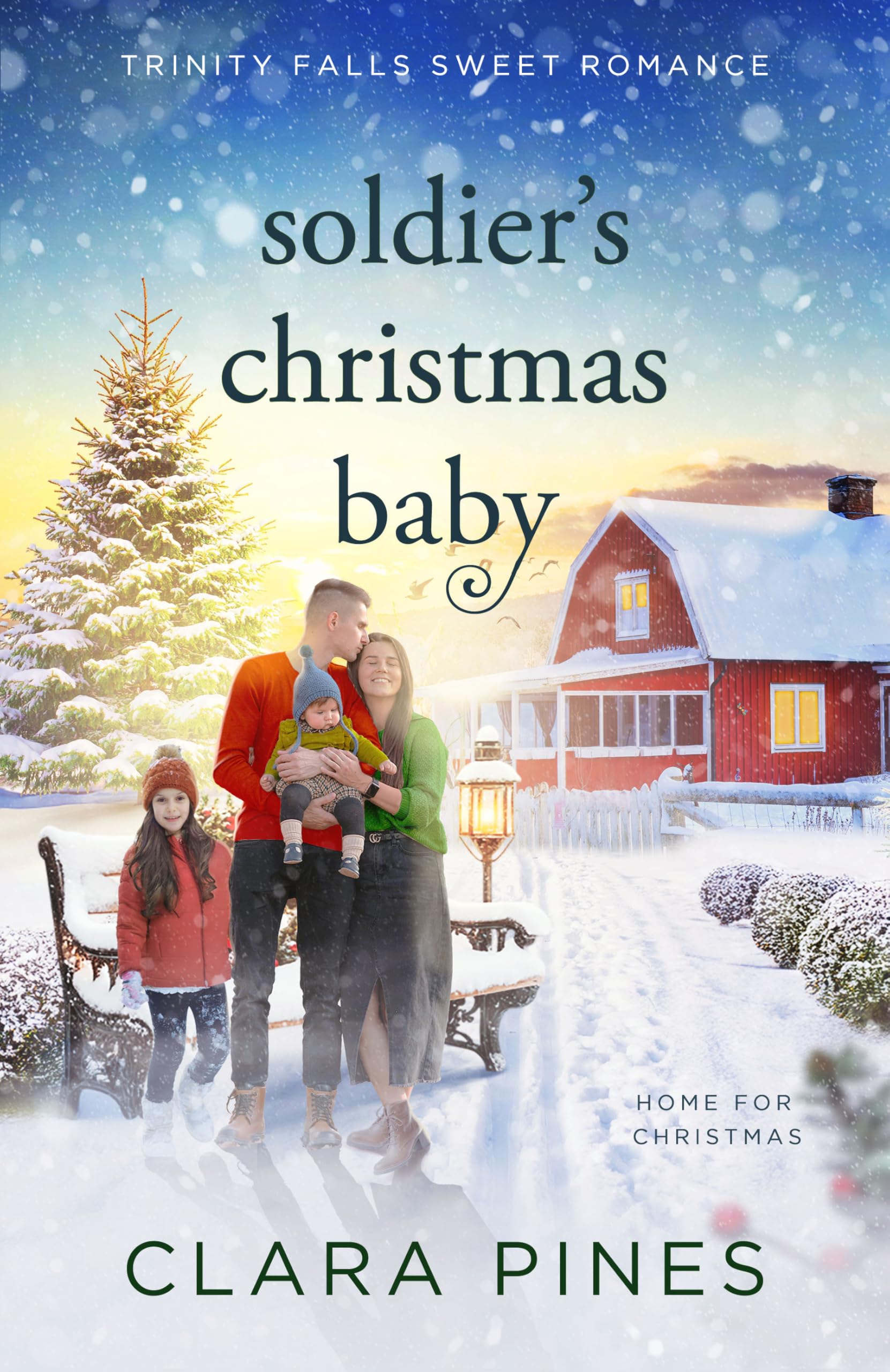 Soldier's Christmas Baby: Trinity Falls Sweet Romance - Home for Christmas - Book 1