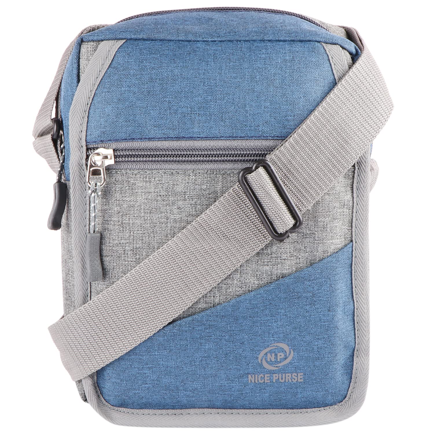 NICE PURSE Denim Grey, Blue Men & Women Sling Bag - Regular Size (Grey/Blue) (B09S4RCBLV) Amazon Price History, Amazon Price Tracker