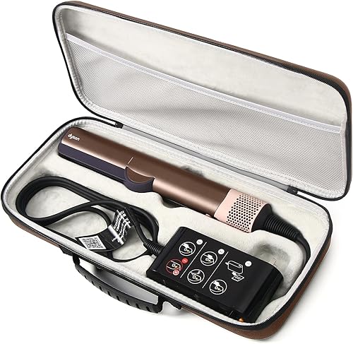 Miniatura 10 de Funda de viaje rígida compatible con Dyson Airstraight HT01 alisador de pelo y fuente de alimentación, funda de transporte impermeable y a prueba de