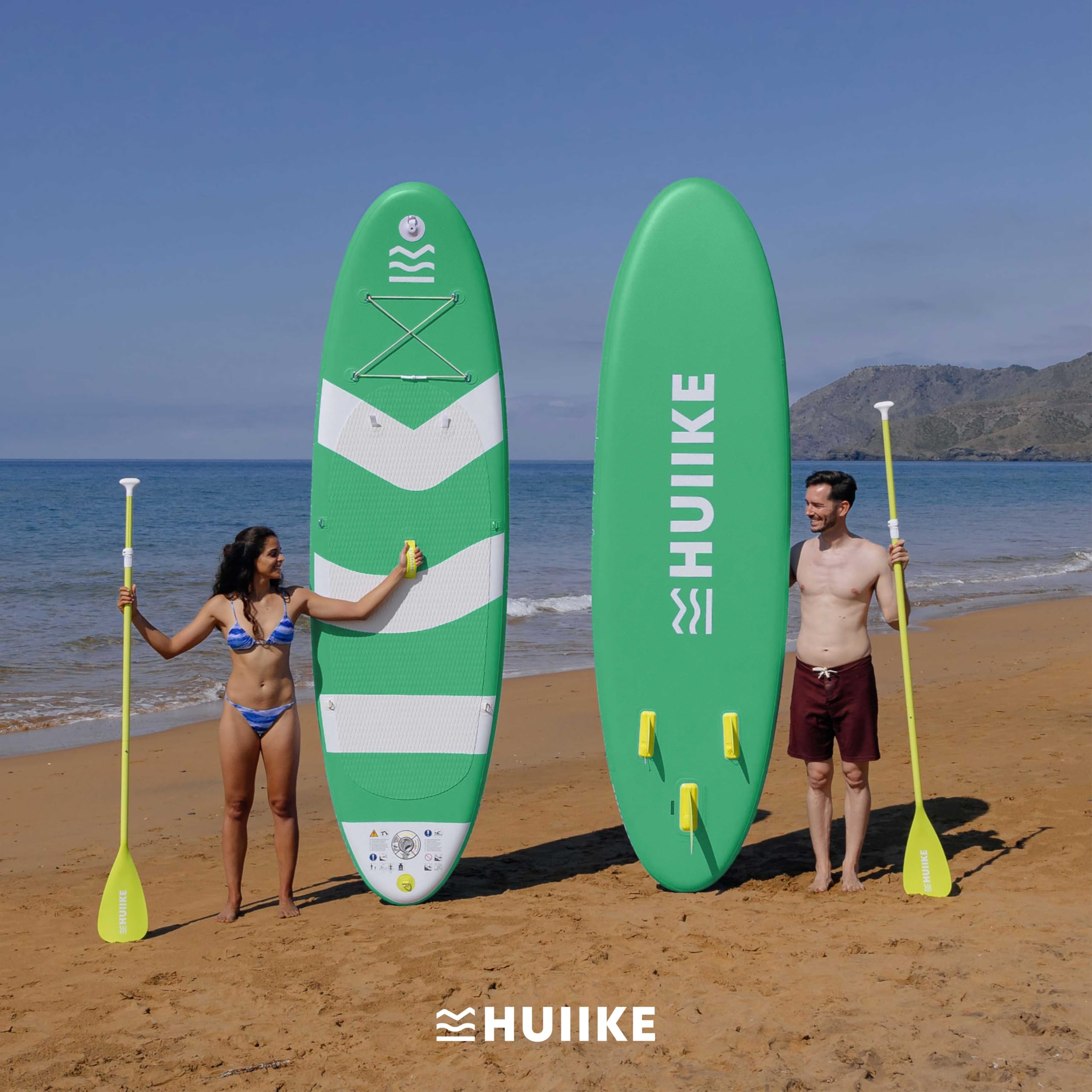 HUIIKE Tabla Paddle Surf Hinchable con Accesorios Incluidos, Remo, Quillas, Inflador. Stand Up Paddle Board Gran Estabilidad y Resistencia. 305 x 84 x 15 cm, Soporta hasta 130 kg — view 7