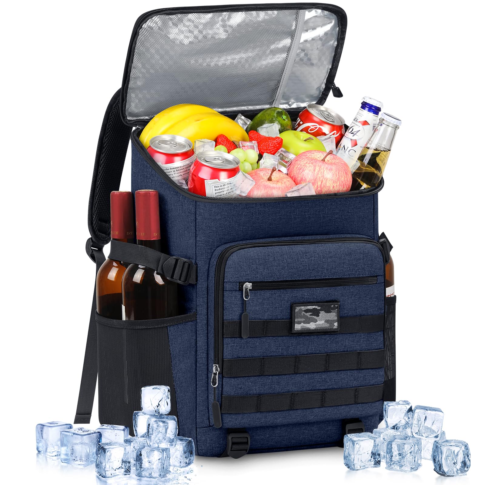 NEWHEY Mochila Térmica 30L Impermeable Almuerzo Gran Capacidad Mochila Nevera Isotermica Bolsa Picnic Duradera y Ligera para Exteriores Trabajo Camping Playa Senderismo