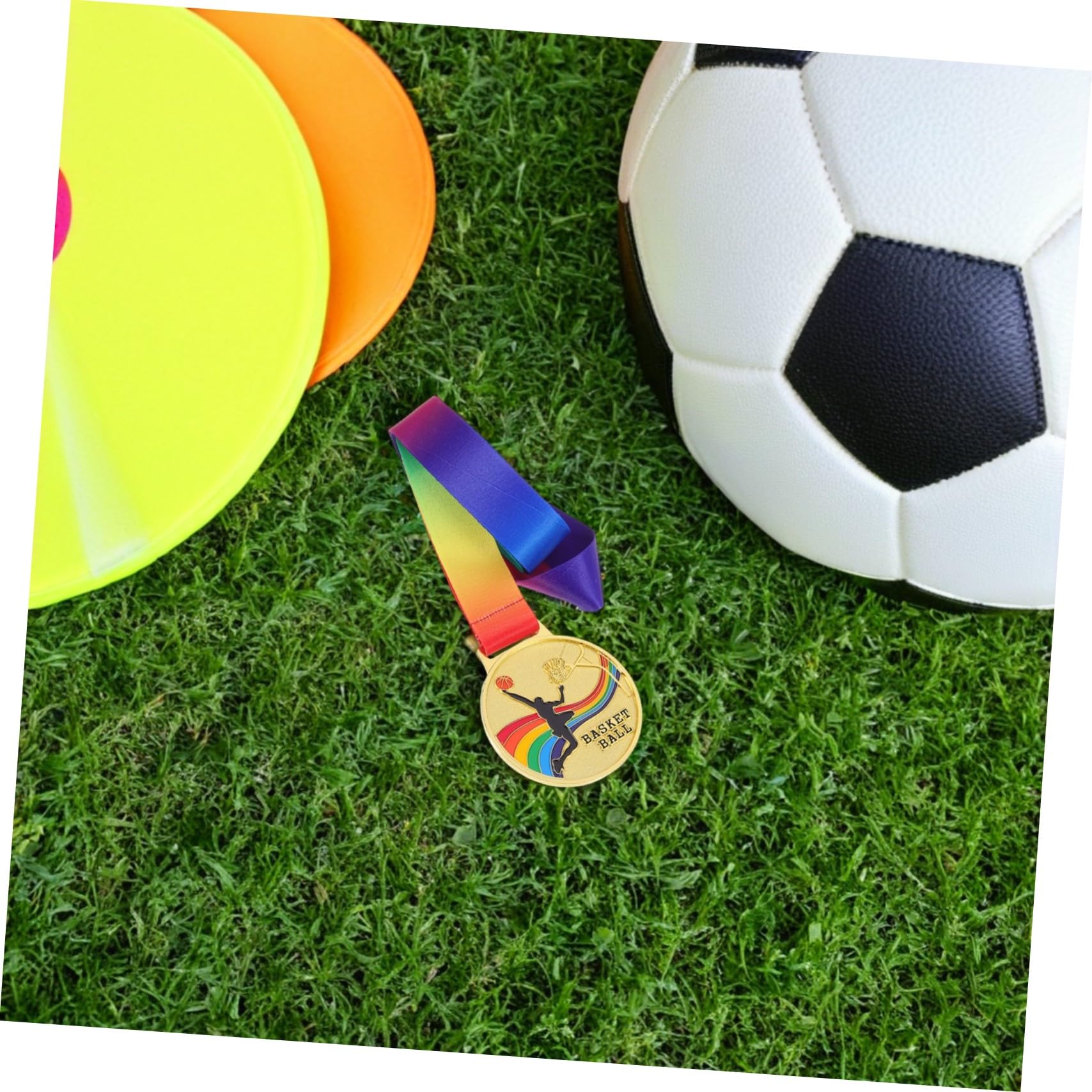 TOYANDONA Medaglia Basket Creativa 4 Pezzi in Lega di Zinco con Nastro