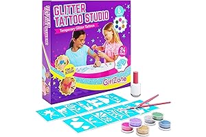 Temporary Glitter Tattoos Kit for Kids