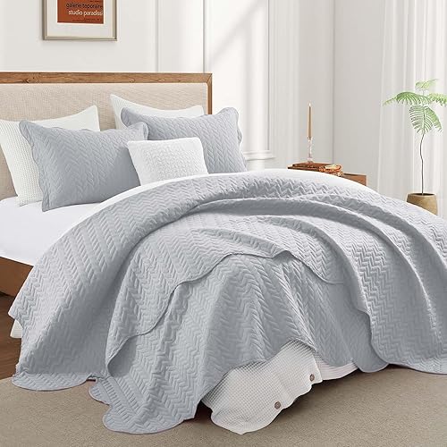 Vista 179 de IR Imperial Rooms - 10 juegos de colcha tamaño individual (68 x 86 pulgadas), para hoteles, habitaciones de huéspedes, colchas ligeras reversibles