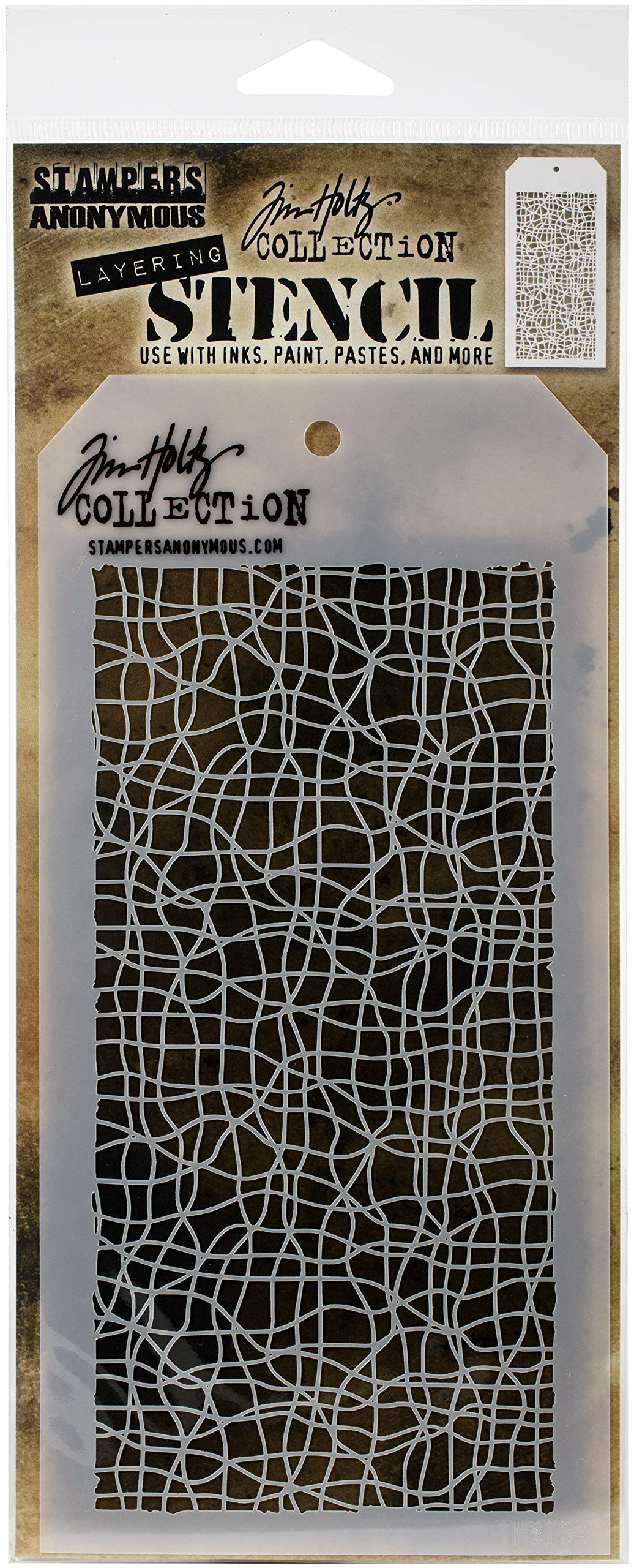 Stampers Anonymous Tangles -Layered Layered Stencil Tangles Ths139