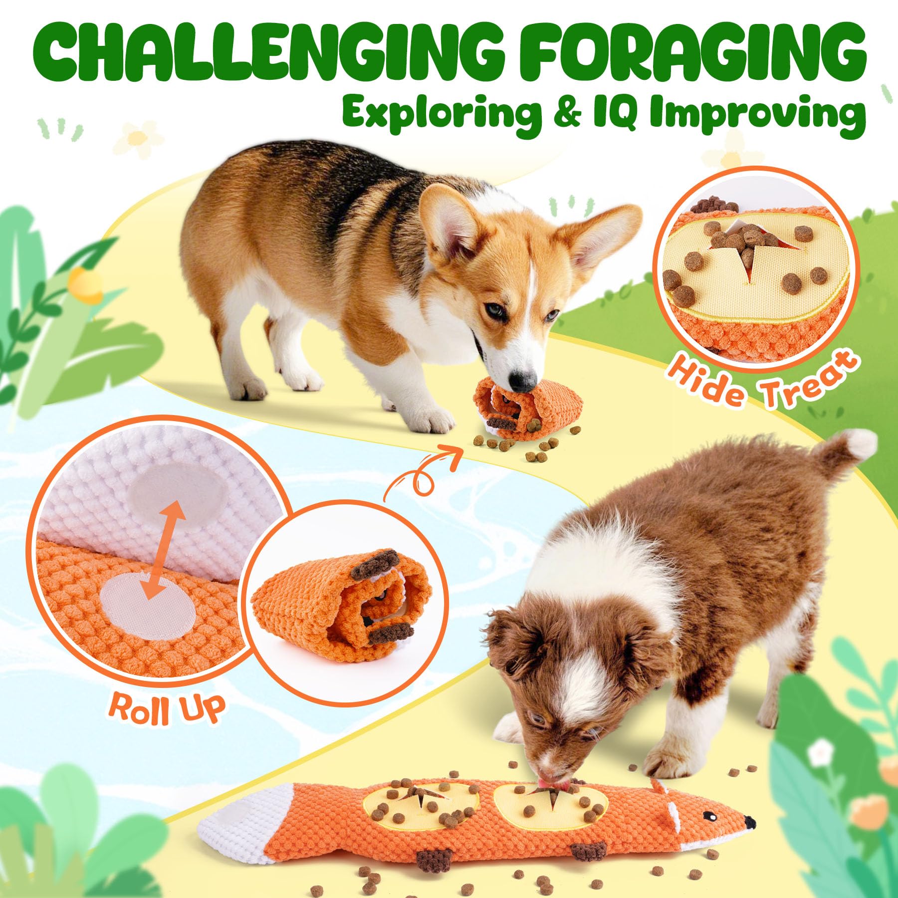 XIUGOAL Dog Toys for Aggressive Chewers, 2 Pack No Stuffing Interactive Dog Toys for Boredom and Teething, Squeaky Chew Toy for Small, Medium Breed to Keep Them Busy - image 3