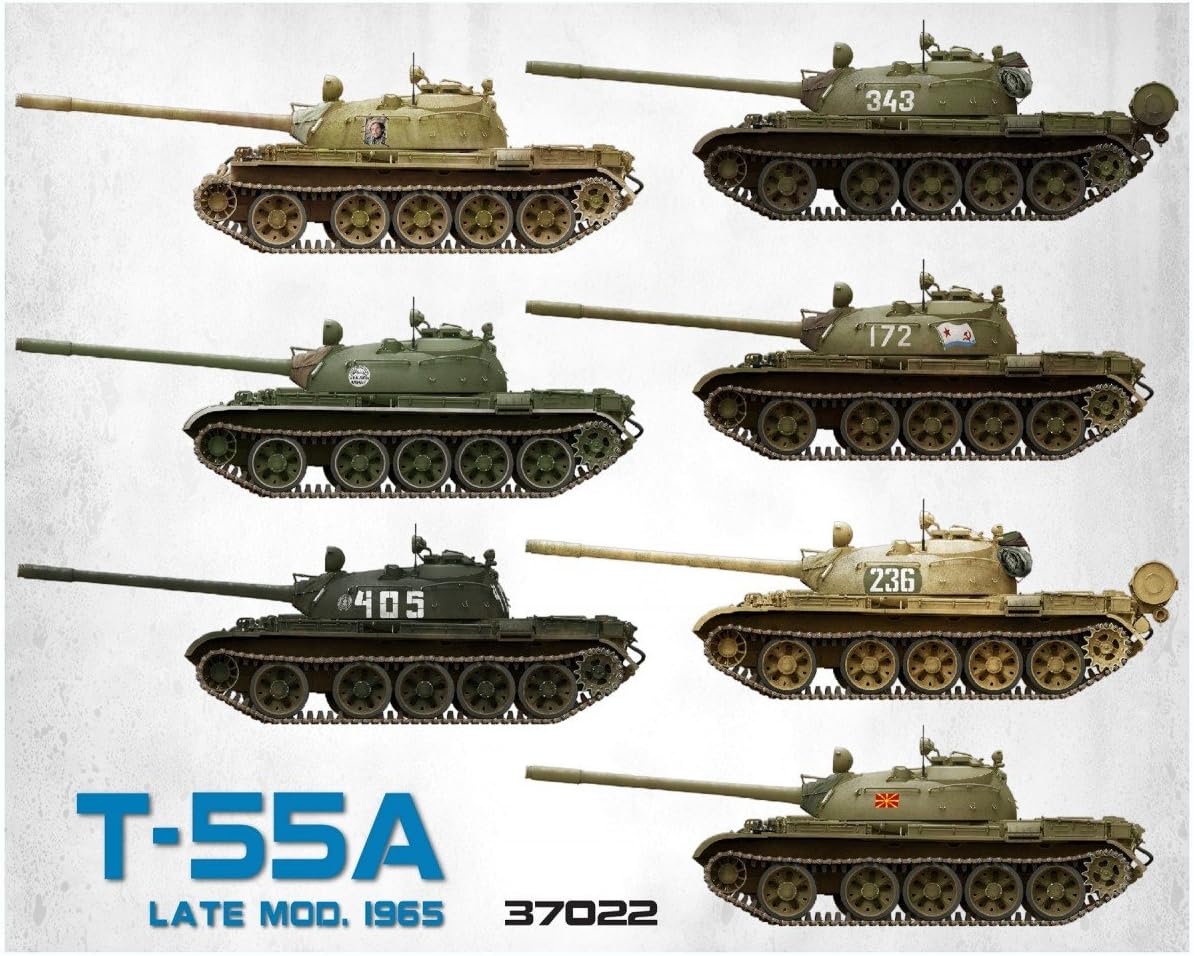 Scale Plastic Model KIT T-55A Late MOD. 1965 Interior KIT 1/35 MINIART 37022