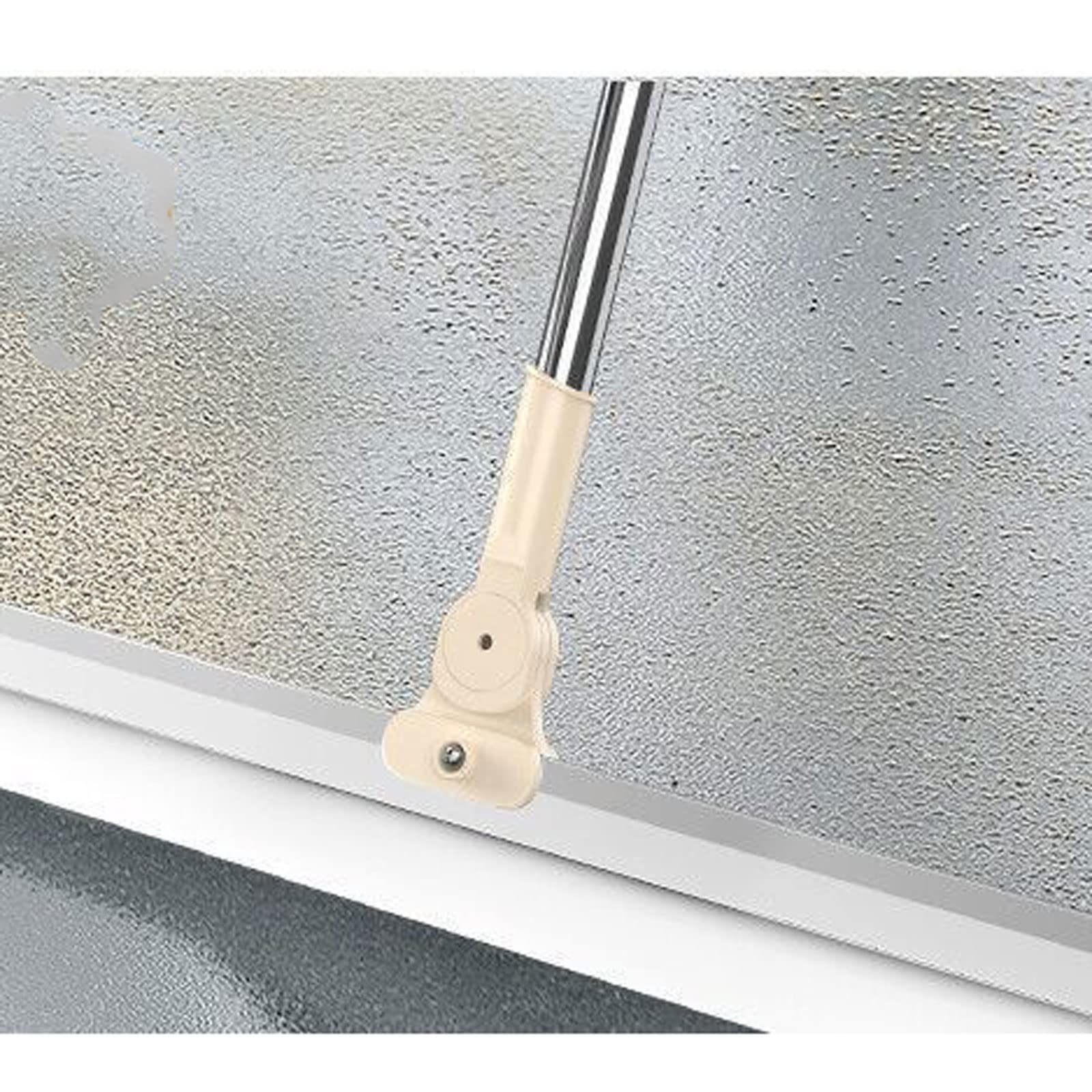 JINGYAN Ściągaczki prysznicowe 1PC Telescopic Floor Wiper Rotatable Window Mirror Shower Scraper Long Handle Bathroom Kitchen Broom Household Cleaning Tools