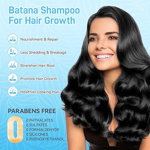 Miniatura 2 de Champú de aceite de batana crudo para el crecimiento del cabello, Dr. Sebi, champú orgánico de pérdida de cabello Batana con aceite de romero,