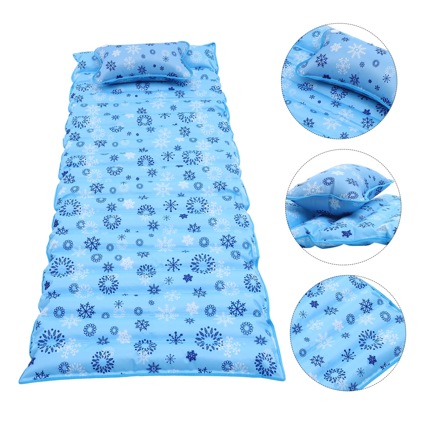 KICHOUSE Materasso Ad Acqua Estivo Cuscinetto Di Ghiaccio Rinfrescante, Morbido e Riciclabile, Adatto Per Adulti e Ragazzo Ragazza, Per Uso Domestico e Dormitori, Formato Singolo 190x75 Cm