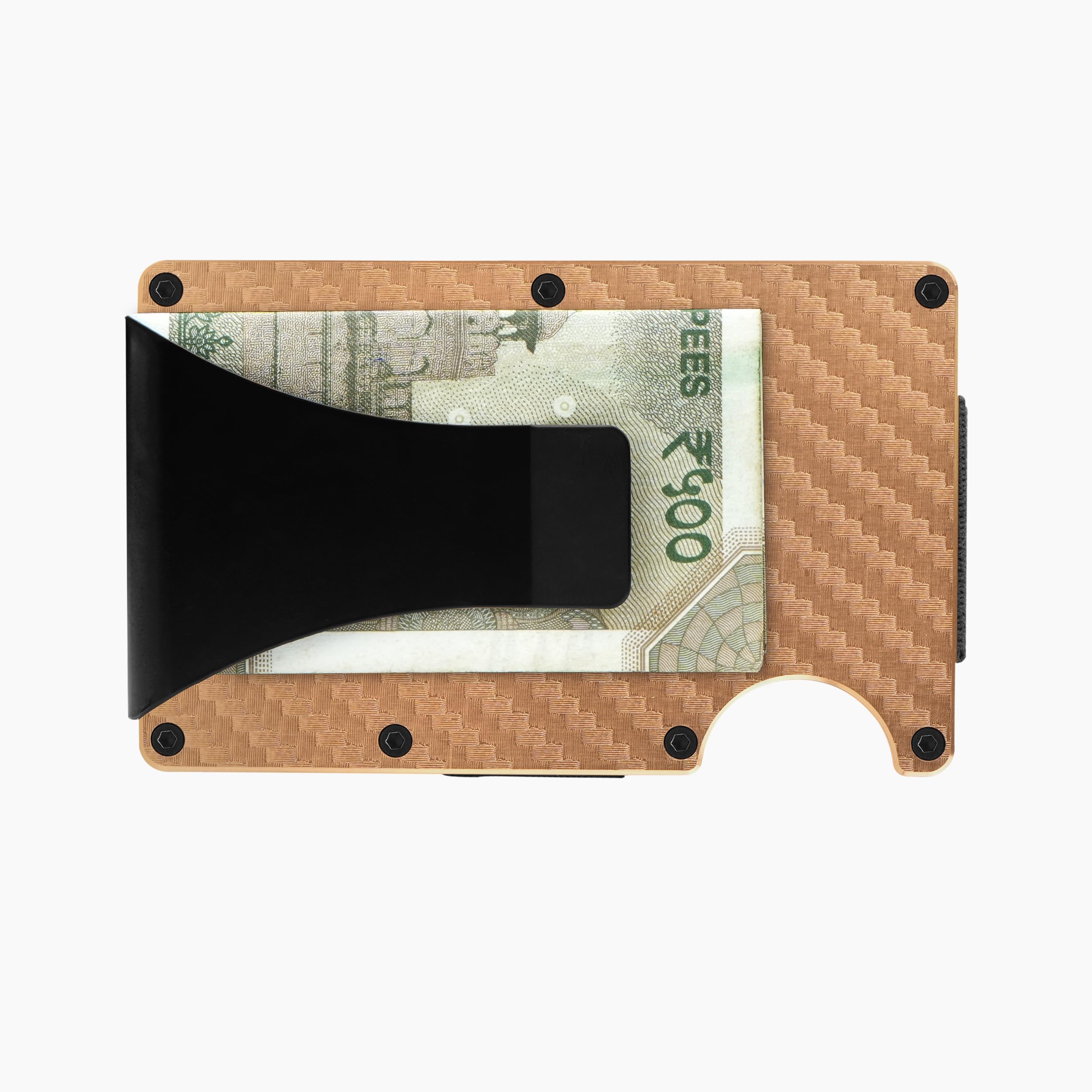 The Wallet Store Clip & Carry Metal Card Holder (Gold)