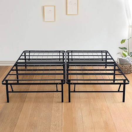 Amazon Com Mainstay 14 High Profile Foldable Steel Bed Frame Powder Coated Steel Full Home Kitchen Amazon Com Mainstay 14 High Profile Foldable Steel Bed Frame Powder Coated Steel Full Home Kitchen