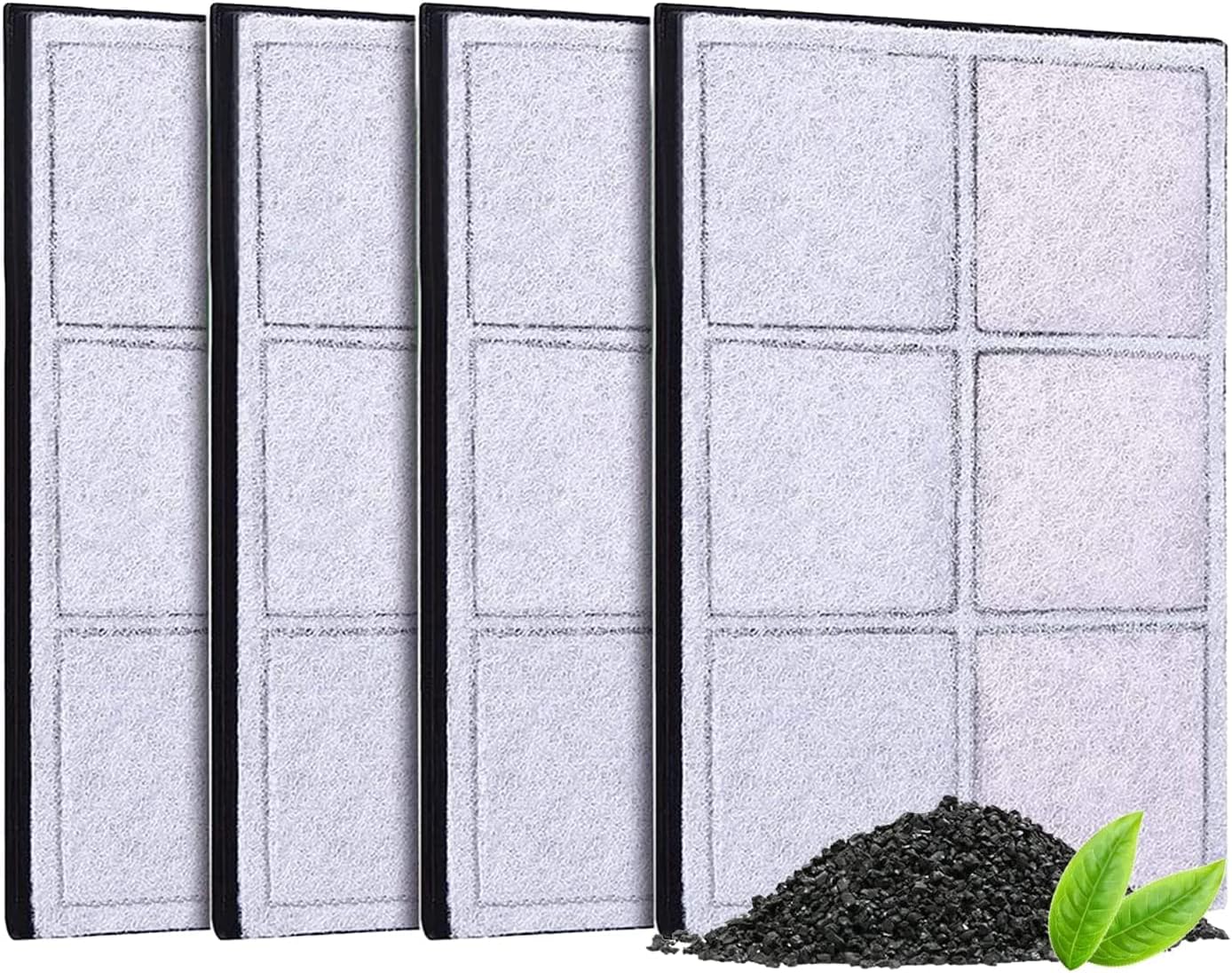 ELS PET 4 Pcs Replacement Filters for 51oz Cat Fountain LED Pet Water Fountain