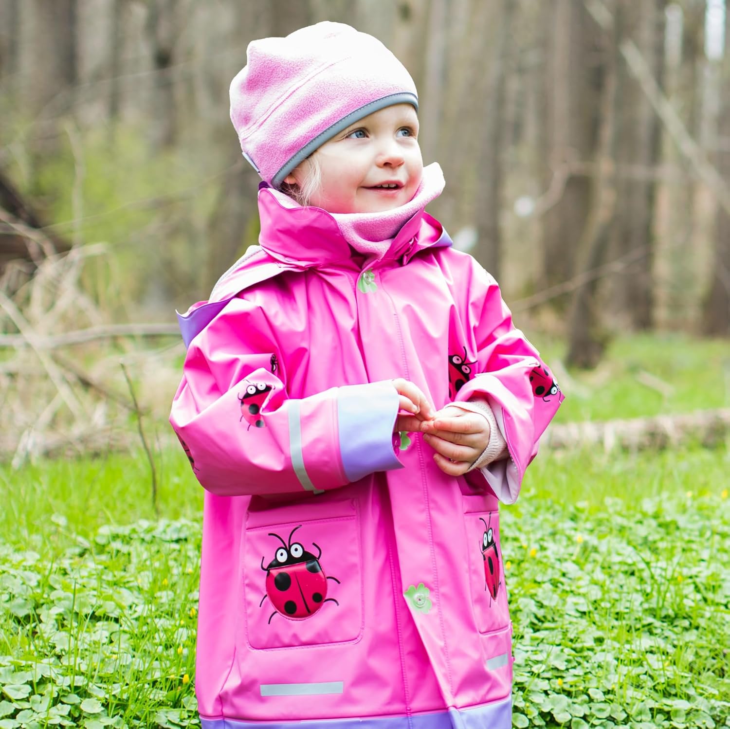 Playshoes Unisex Kid's Rain Jacket Wind and Waterproof Raincoat Rainwear